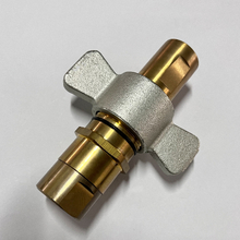 KZE-BB 6100 series threaded connection flush valves high flow connect under pressure hydraulic quick couplings
